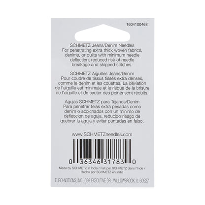 Schmetz Denim/Jeans Machine Needles - 110/18 - 5 ct