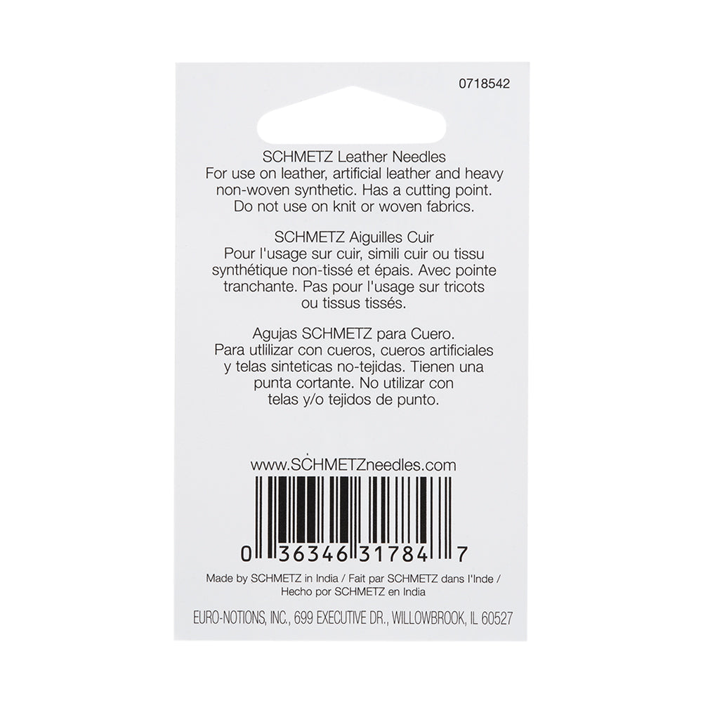 Schmetz Leather Machine Needles - 80/12 - 5 ct