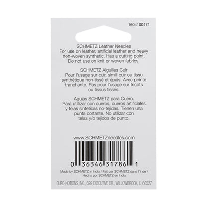 Schmetz Leather Machine Needles - 110/18 - 5 ct