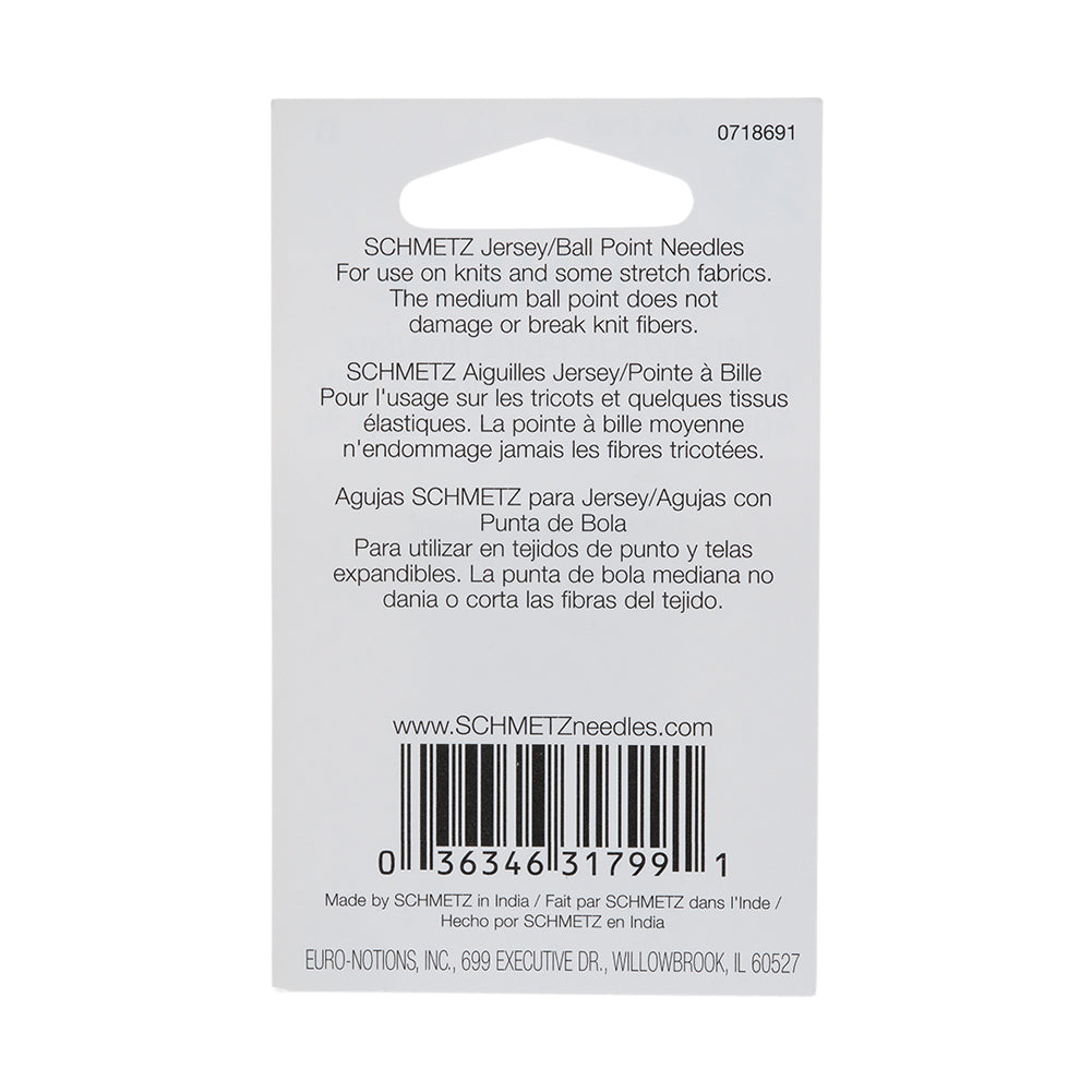 Schmetz Jersey/Ball Point Machine Needles - 100/16 - 5 ct