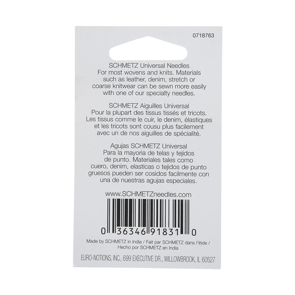 Schmetz Universal Machine Needles - 60/8 - 10 ct - Detail