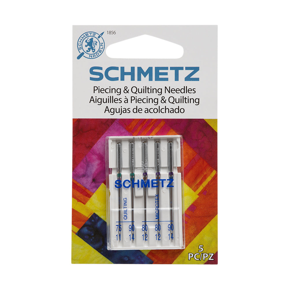 Schmetz Piecing and Quilting Machine Needles - Assorted Sizes and Types - 5 ct