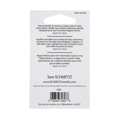 Schmetz Fleece Machine Needles - Stretch Assorted Sizes - 5 ct