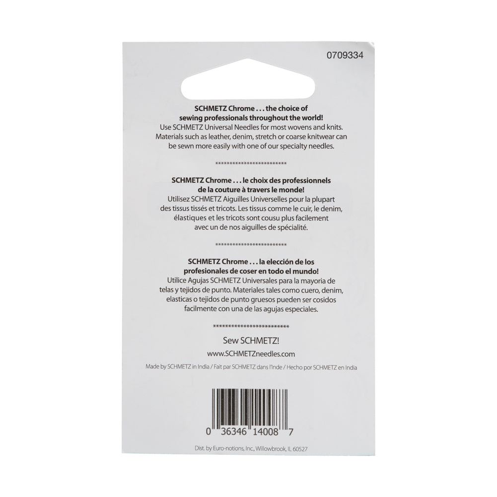 Schmetz Chrome Universal Machine Needles - 70/10 - 5 ct