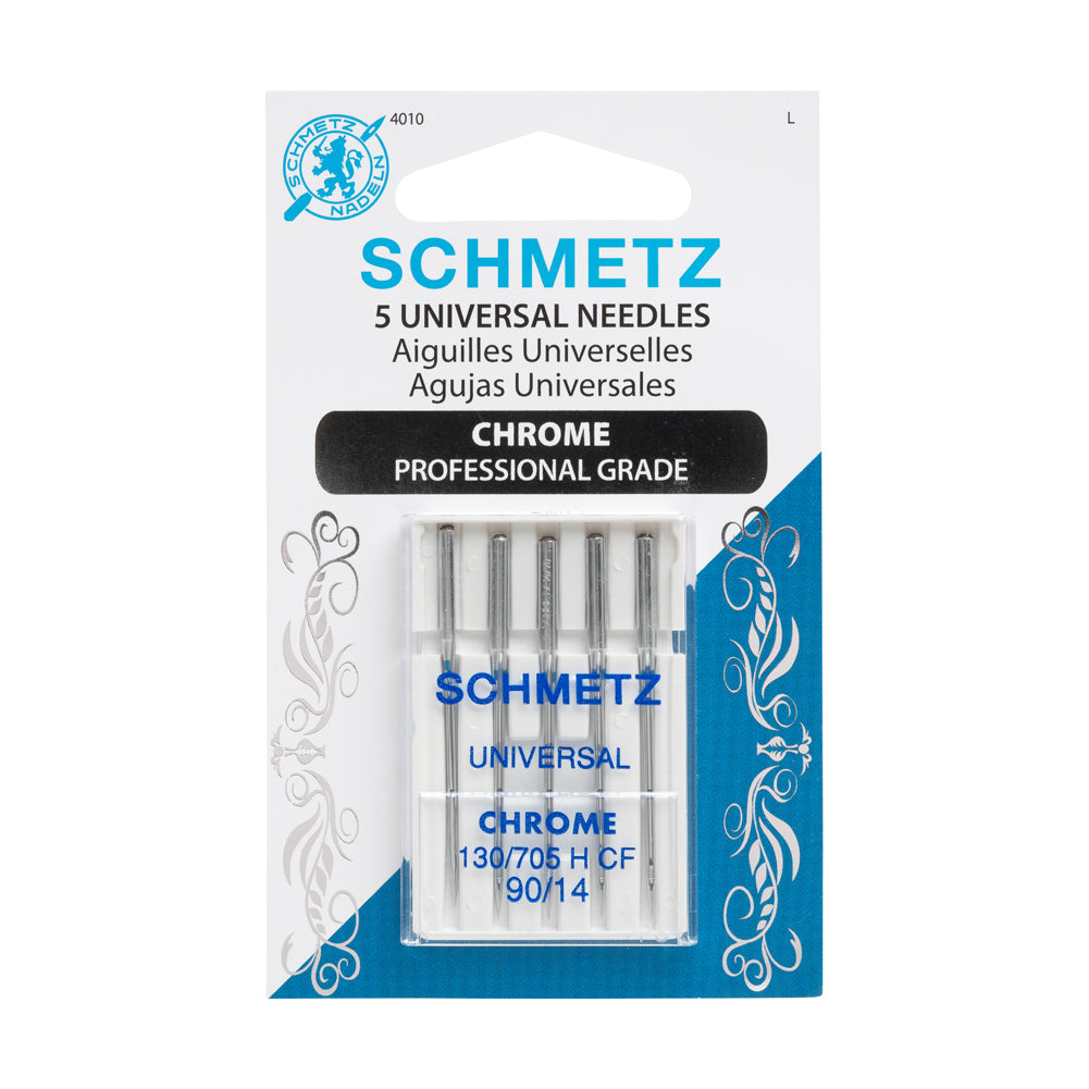 Schmetz Chrome Universal Machine Needles - 90/14 - 5 ct