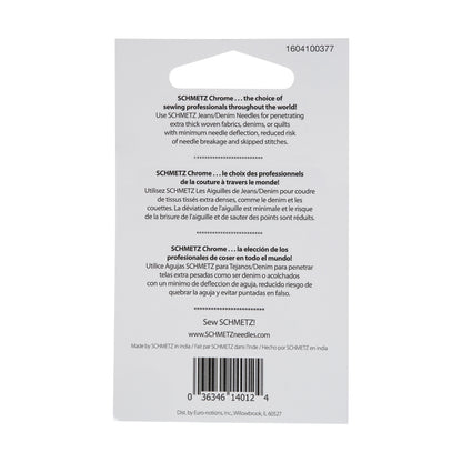Schmetz Chrome Jeans/Denim Machine Needles - 100/16 - 5 ct