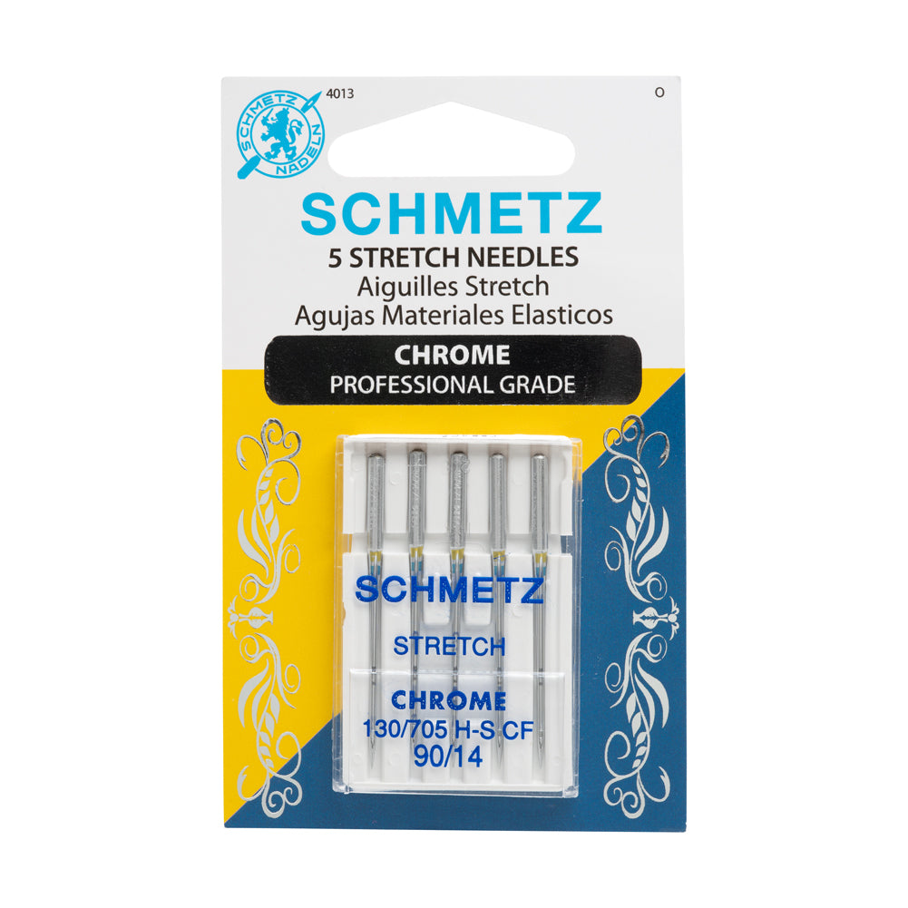 Schmetz Chrome Stretch Machine Needles - 90/14 - 5 ct