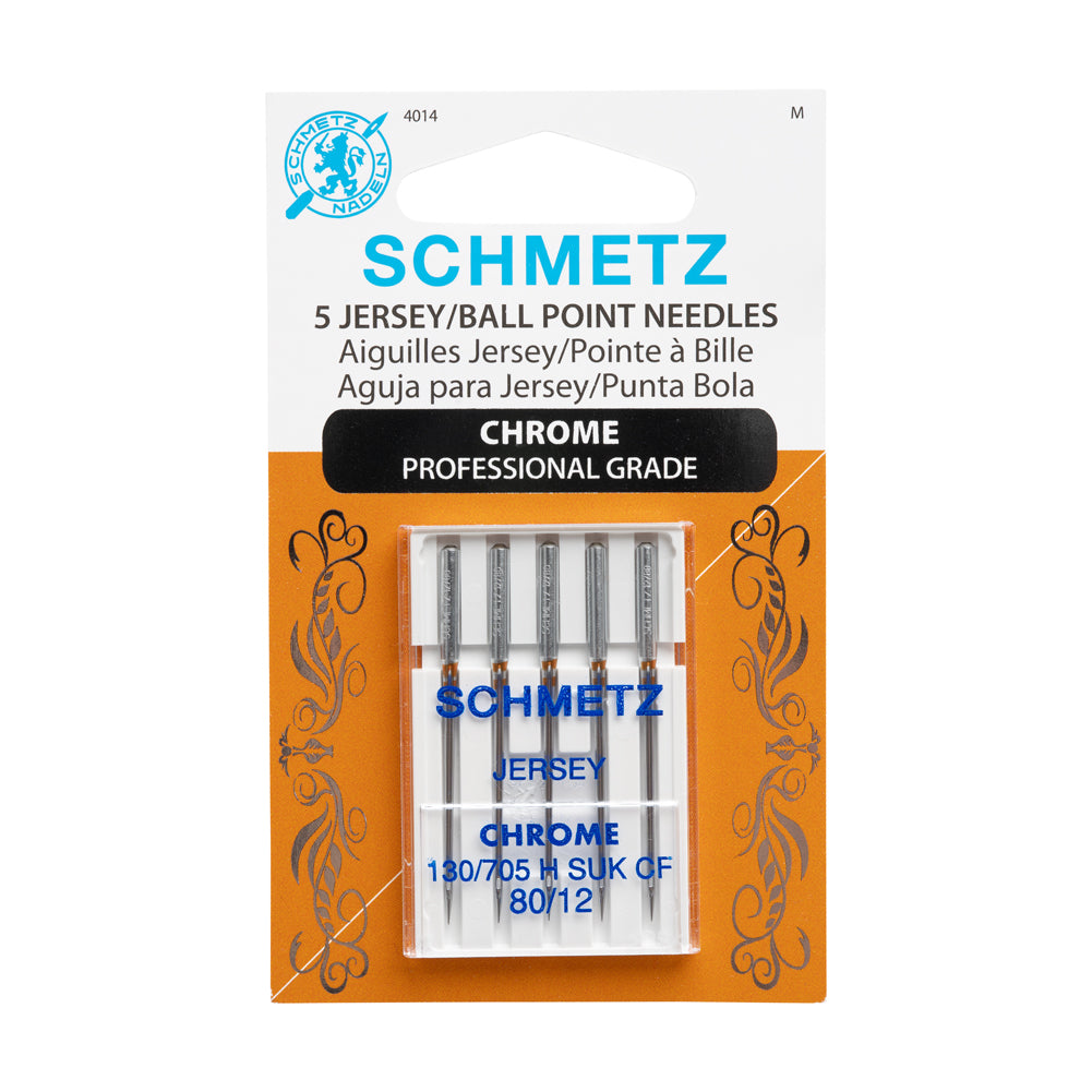 Schmetz Chrome Jersey/Ball Point Machine Needles - 80/12 - 5 ct