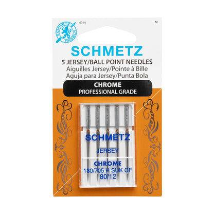 Schmetz Chrome Jersey/Ball Point Machine Needles - 80/12 - 5 ct
