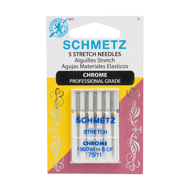 Schmetz Chrome Stretch Machine Needles - 75/11 - 5 ct