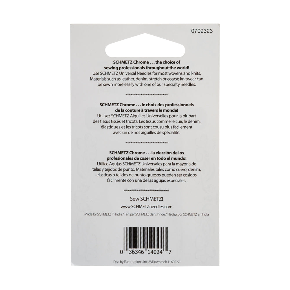 Schmetz Chrome Universal Machine Needles - 60/8 - 5 ct - Detail