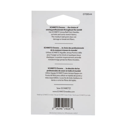 Schmetz Chrome Jersey/Ball Point Machine Needles - 90/14 - 5 ct