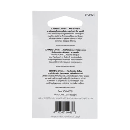 Schmetz Chrome Quilting Machine Needles - 75/11 - 5 ct