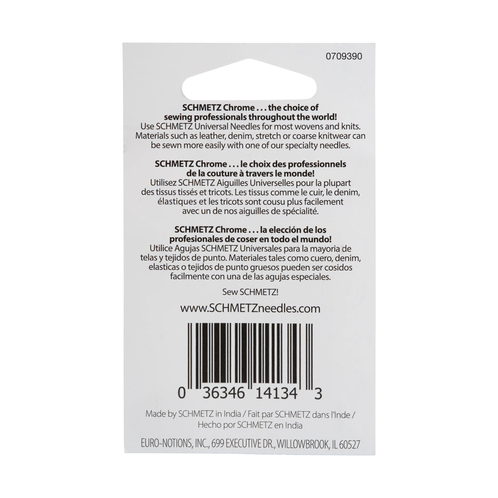 Schmetz Chrome Universal Machine Needles - 90/14 - 10 ct
