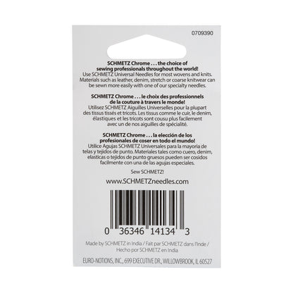 Schmetz Chrome Universal Machine Needles - 90/14 - 10 ct