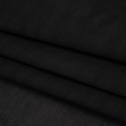 Lightweight Cotton Buckram Interfacing - Black - Deadstock