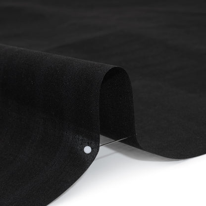 Lightweight Cotton Buckram Interfacing - Black - Deadstock