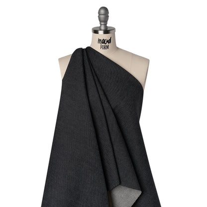 Stretch Cotton Denim - Darkest Blue - Deadstock