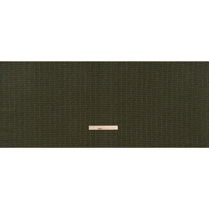 Yarn-Dyed Cotton Flannel - Olive Green and White Rectangle Checks - Deadstock