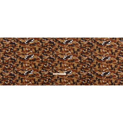 Medium Weight Linen Woven Print - Brown, Russet and Tan Camouflage