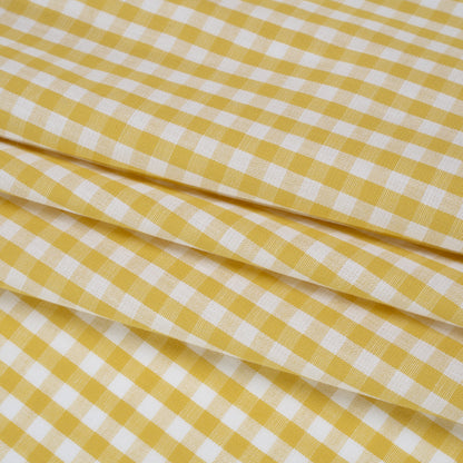 Cotton Gingham 0.25" - Yellow - Londrina Collection Folded