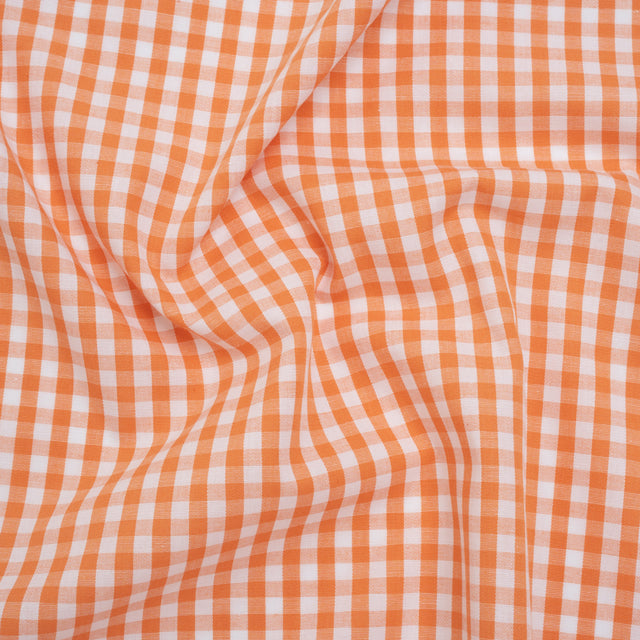 Cotton Gingham 0.25" - Orange - Londrina Collection
