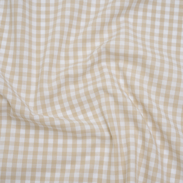 Cotton Gingham 0.25" - Beige - Londrina Collection