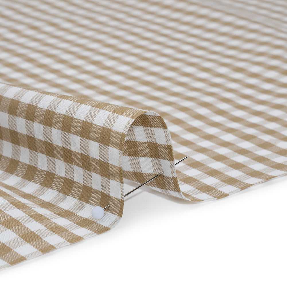 Cotton Gingham 0.25" - Brown - Londrina Collection