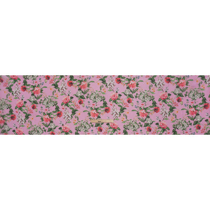 Silk Gazar Print Made in Italy - Pink, Green and White Enchanted Florals - Deadstock