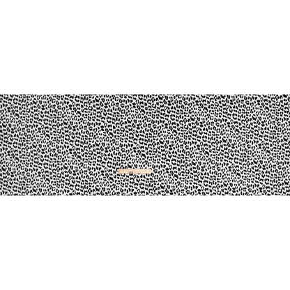 Stretch Cotton Corduroy Print Made in Italy - Black and White Cheetah Spots - Deadstock