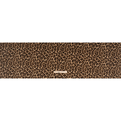 Stretch Cotton Velveteen Print Made in Italy - Tan, Brown and Black Cheetah Spots - Deadstock