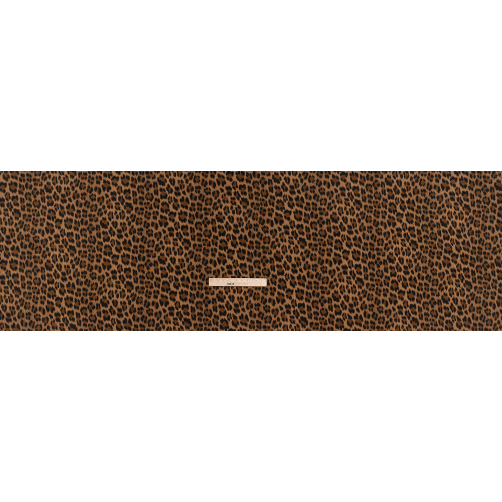 Cotton Corduroy Print Made in Italy - Tan, Brown and Black Cheetah - Deadstock Full