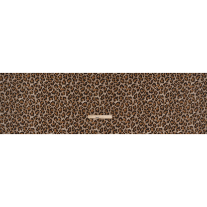 Rayon Woven Print Made in Italy - Greige, Tan and Dark Brown Cheetah Spots - Deadstock