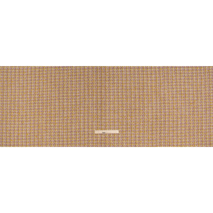 Wool Blend Tweed Twill Made in Italy - Mustard Yellow, White and Light Purple