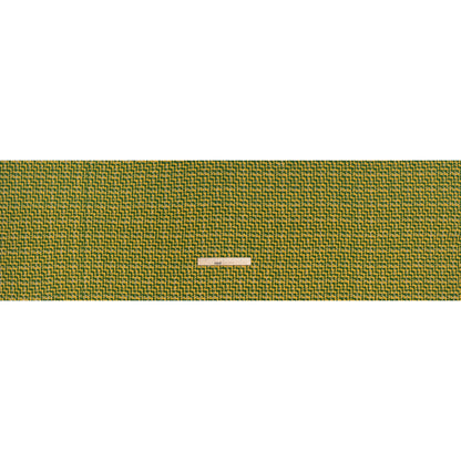 Wool Blend Tweed Twill Made in Italy - Green, Yellow and White Diagonal Stripes and Subtle Checks - Deadstock Full