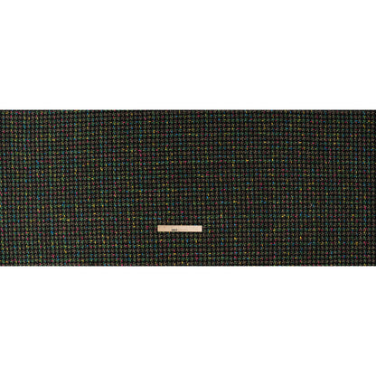 Metallic Acrylic and Wool Tweed - Black, Green and Gold - Deadstock Full