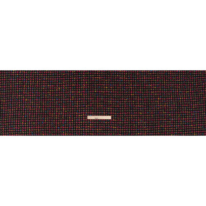 Metallic Acrylic and Wool Tweed - Black, Hot Pink and Gold - Deadstock