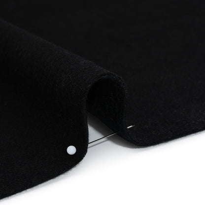 Brushed Wool Blend Coating - Black - Deadstock Detail