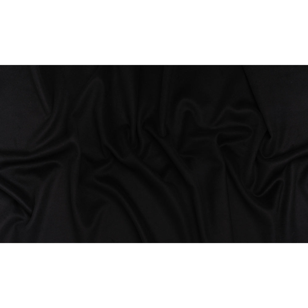 Brushed Wool Blend Coating - Black - Deadstock Full