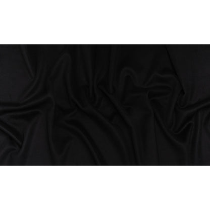Brushed Wool Blend Coating - Black - Deadstock Full
