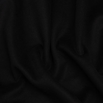 Brushed Wool Blend Coating - Black - Deadstock