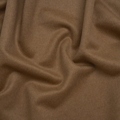 Brushed Wool Blend Coating - Tan - Deadstock
