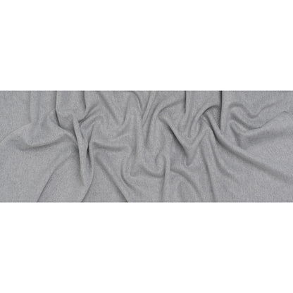 Brushed Polyester Twill Coating - Gray and White - Deadstock