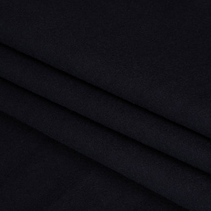 Brushed Wool Blend Coating - Midnight Navy - Deadstock Folded