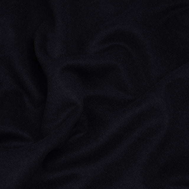 Brushed Wool Blend Coating - Midnight Navy - Deadstock