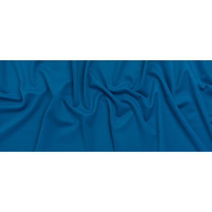 Brushed Wool Blend Coating - Azure Blue - Deadstock Full