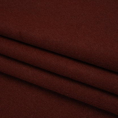 Brushed Wool Blend Coating - Burgundy - Deadstock