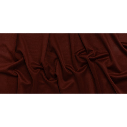 Brushed Wool Blend Coating - Burgundy - Deadstock