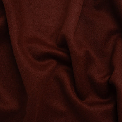 Brushed Wool Blend Coating - Burgundy - Deadstock
