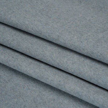 Brushed Wool Blend Coating - Heathered Blue Gray - Deadstock